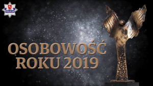 Plakat z napisem osobowość roku 2019