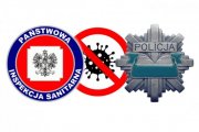 logo policja, sanepid,