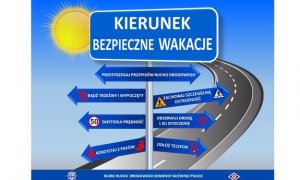 drogowskaz bezpieczne wakacje