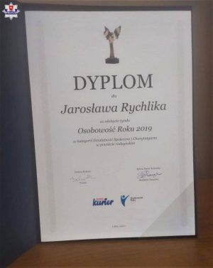 Pamiątkowy dyplom Osobowość Roku 2019