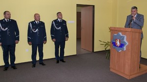 Starosta powiatu radzyńskiego Pan Szczepan Niebrzegowski w trakcie przemówienia