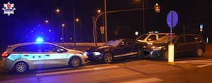 Miejsce zatrzymania kierującego Fordem Mustang