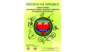 plakat promujący akcję charytatywną Wiosna na okrągło