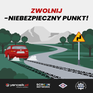 Niebezpieczny punkt plakat