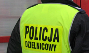 Napis Policja Dzielnicowy