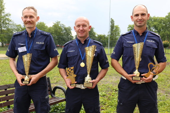 aspirant Piotr Konopko, aspirant Paweł Baran, sierżant sztabowy Damian Lewczuk