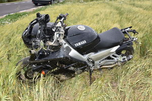 Uszkodzony motocykl