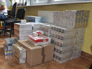 Zabezpieczone papierosy