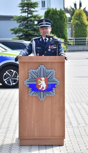 insp. Andrzej Mioduna w trakcie przemówienia