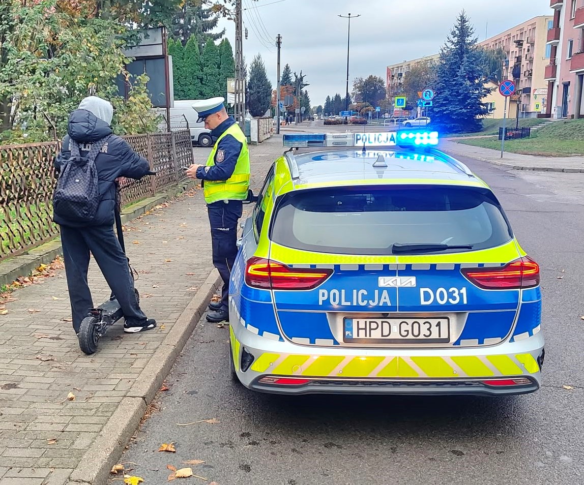 Kontrole bezpieczeństwa użytkowników hulajnóg elektrycznych w powiecie